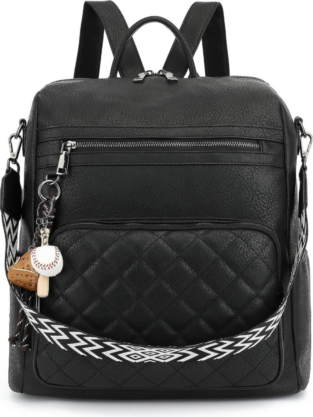 Stylish Large PU Leather Backpack Purse for Women - Versatile & Chic Design